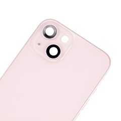 Back Housing W/ Small Components Pre-Installed Compatible For iPhone 13 (US Version) (Used OEM Pull: Grade B) (Pink)