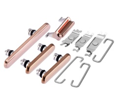 Hard Buttons (Power / Volume / Switch) Compatible For iPhone 11 Pro / 11 Pro Max (Gold)