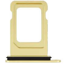 Single Sim Card Tray Compatible For iPhone 14 / 14 Plus (Yellow)