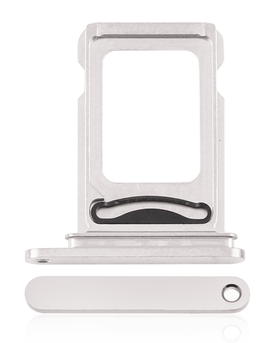 Dual Sim Card Tray Compatible For iPhone 12 Pro / 12 Pro Max (Silver)