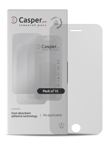 Casper Pro Tempered Glass Compatible For iPhone 6 Plus / 6S Plus (10 Pack) (Matte)