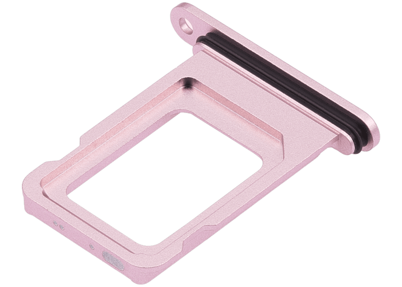 Single Sim Card Tray Compatible For iPhone 15 / 15 Plus (Pink)
