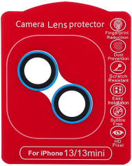Casper Camera Lens Protector Compatible For iPhone 13 / 13 Mini (Blue) (Clear)