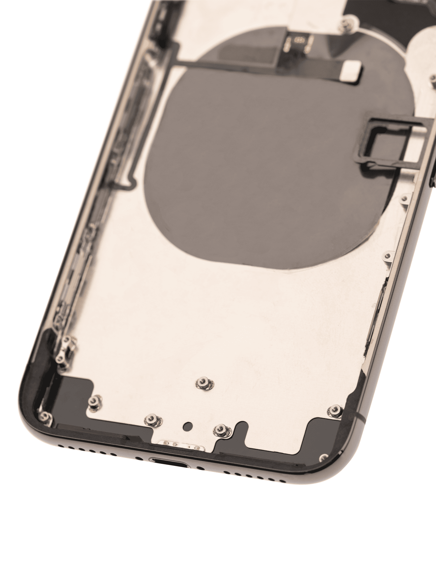 Back Housing W/ Small Components Pre-Installed Compatible For iPhone X (Used OEM Pull: Grade A) (Space Gray)