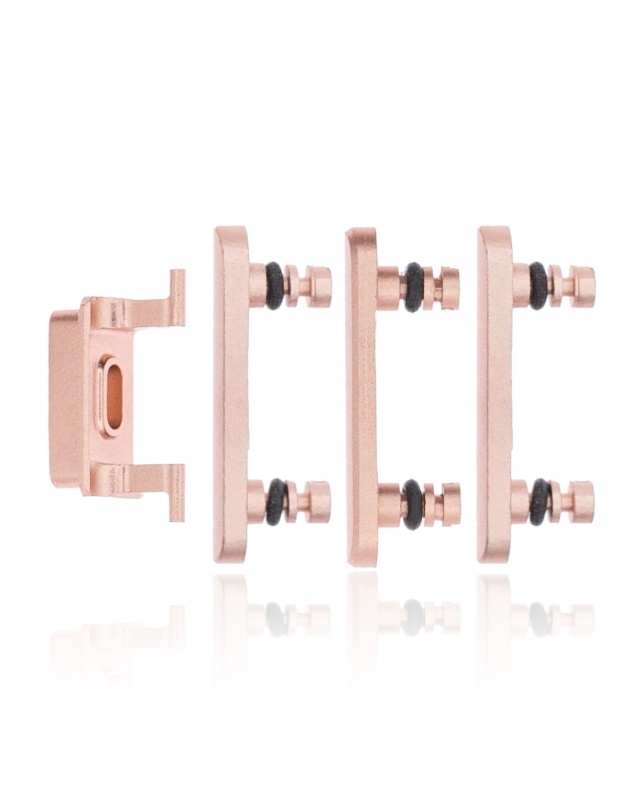Hard Buttons (Power / Volume / Switch) Compatible For iPhone 7 Plus (Rose Gold)