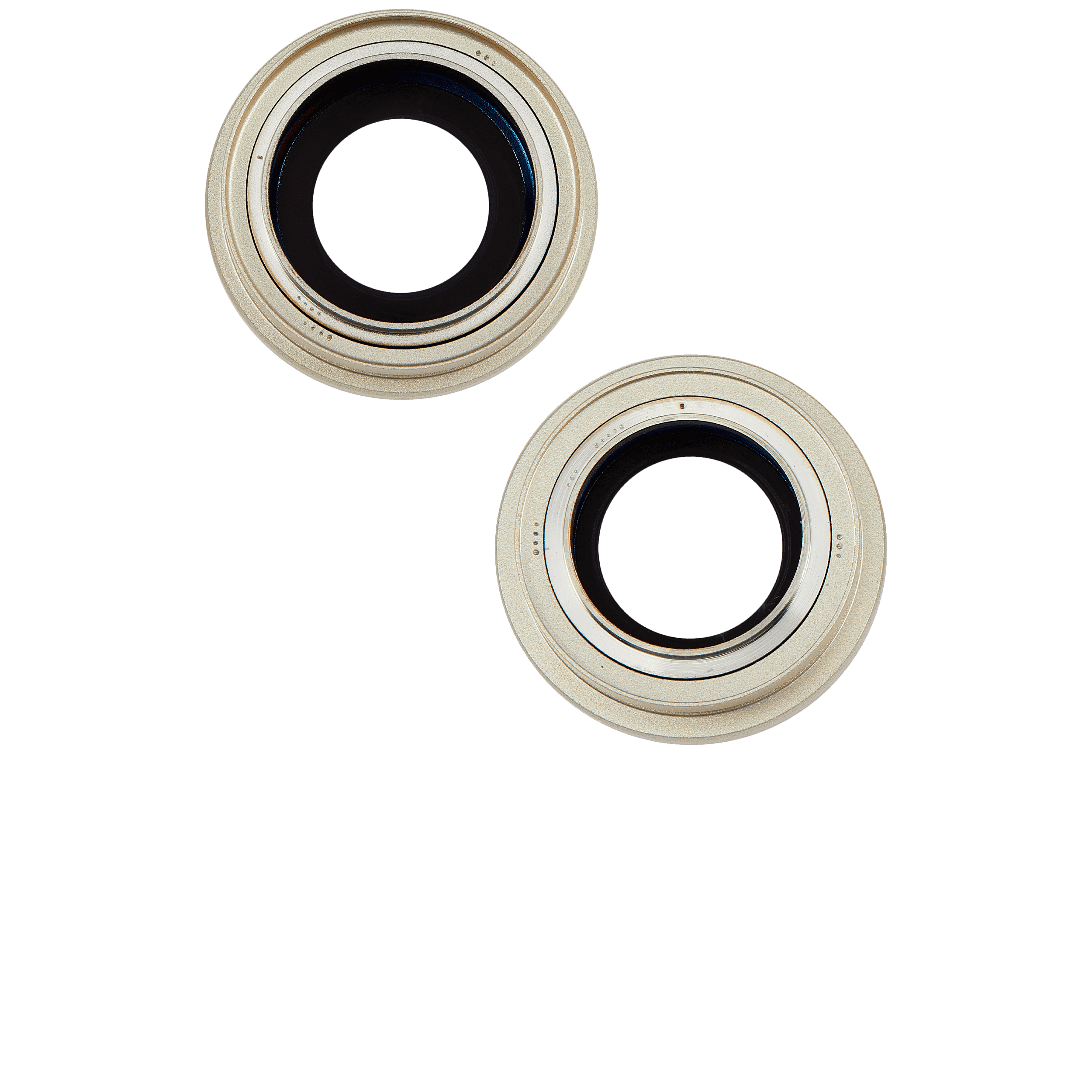 Back Camera Lens With Bracket & Bezel Compatible For iPhone 15 / 15 Plus (2 Piece Set) (Premium) (Yellow)