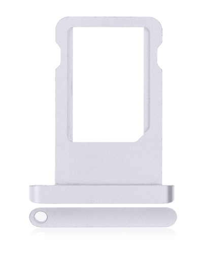 Sim Card Tray Compatible For iPad Mini 1 / iPad Mini 2 / iPad Mini 3 / iPad Air 1 / iPad 5 (2017) / iPad 6 (2018) (Silver)