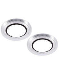 Casper Camera Lens Protector Compatible For iPhone 14 / 14 Plus (Silver) (Clear)
