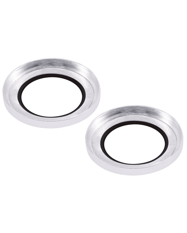 Casper Camera Lens Protector Compatible For iPhone 14 / 14 Plus (Silver) (Clear)