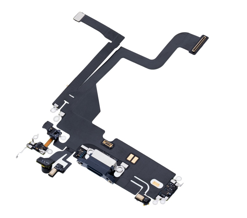 Charging Port Flex Cable Compatible For iPhone 13 Pro (Premium) (Sierra Blue)