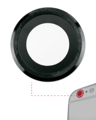 Back Camera Lens Compatible For iPhone 6 Plus / 6S Plus (Space Gray) (10 Pack) (Real Sapphire l Premium)