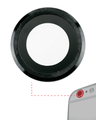 Back Camera Lens Compatible For iPhone 6 Plus / 6S Plus (Space Gray) (10 Pack) (Real Sapphire l Premium)