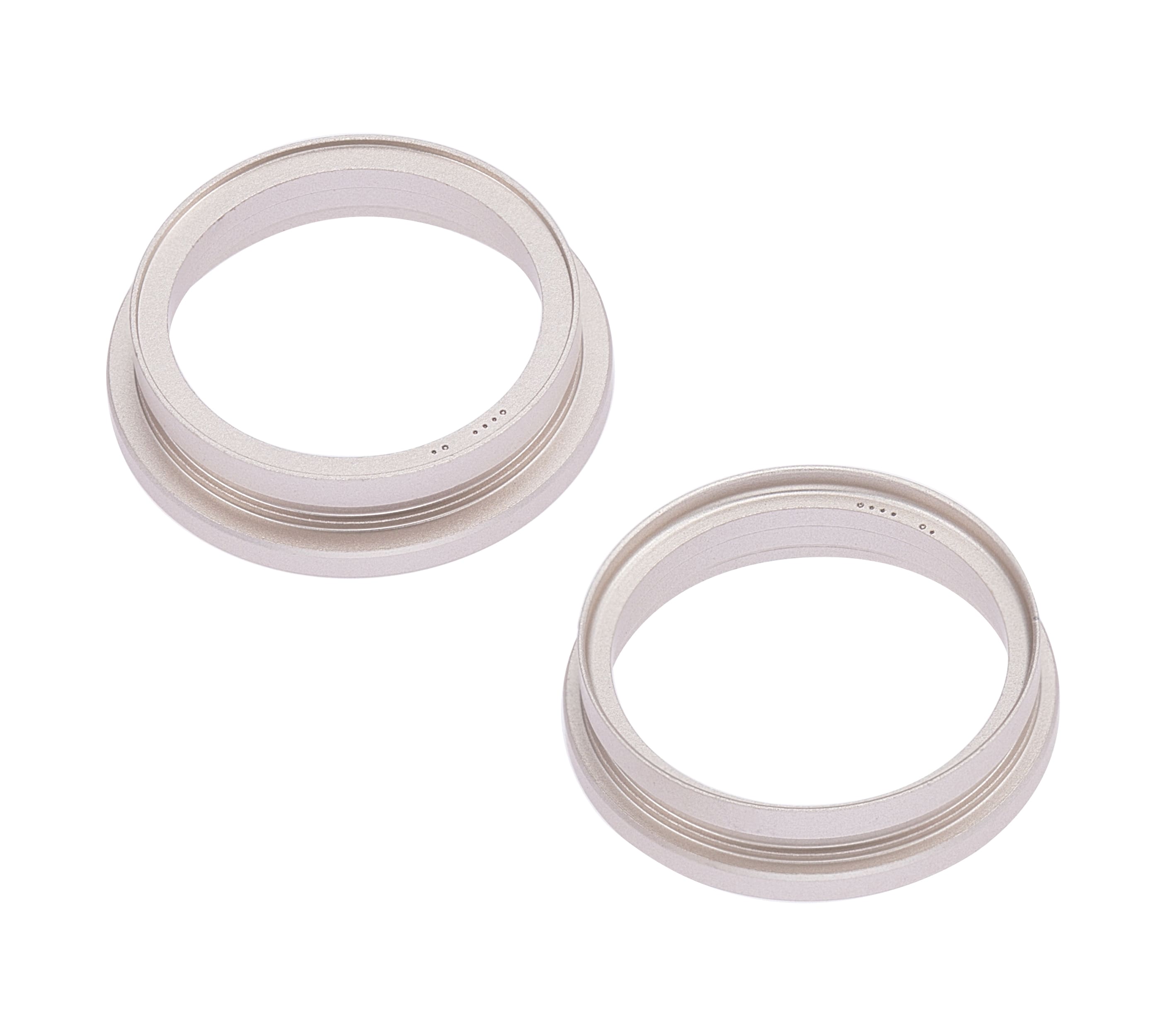 Back Camera Bezel Ring Only Compatible For iPhone 14 / 14 Plus (Starlight) (2 Piece Set)