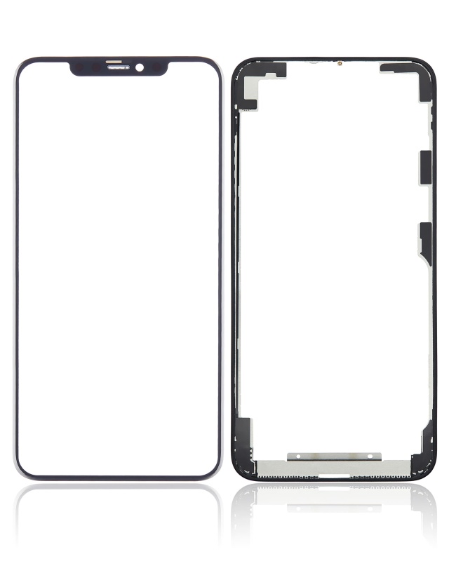 2 in 1 With Frame Included (Front Glass + OCA Pre-Installed) Compatible For iPhone 11 Pro Max (OCA Master)