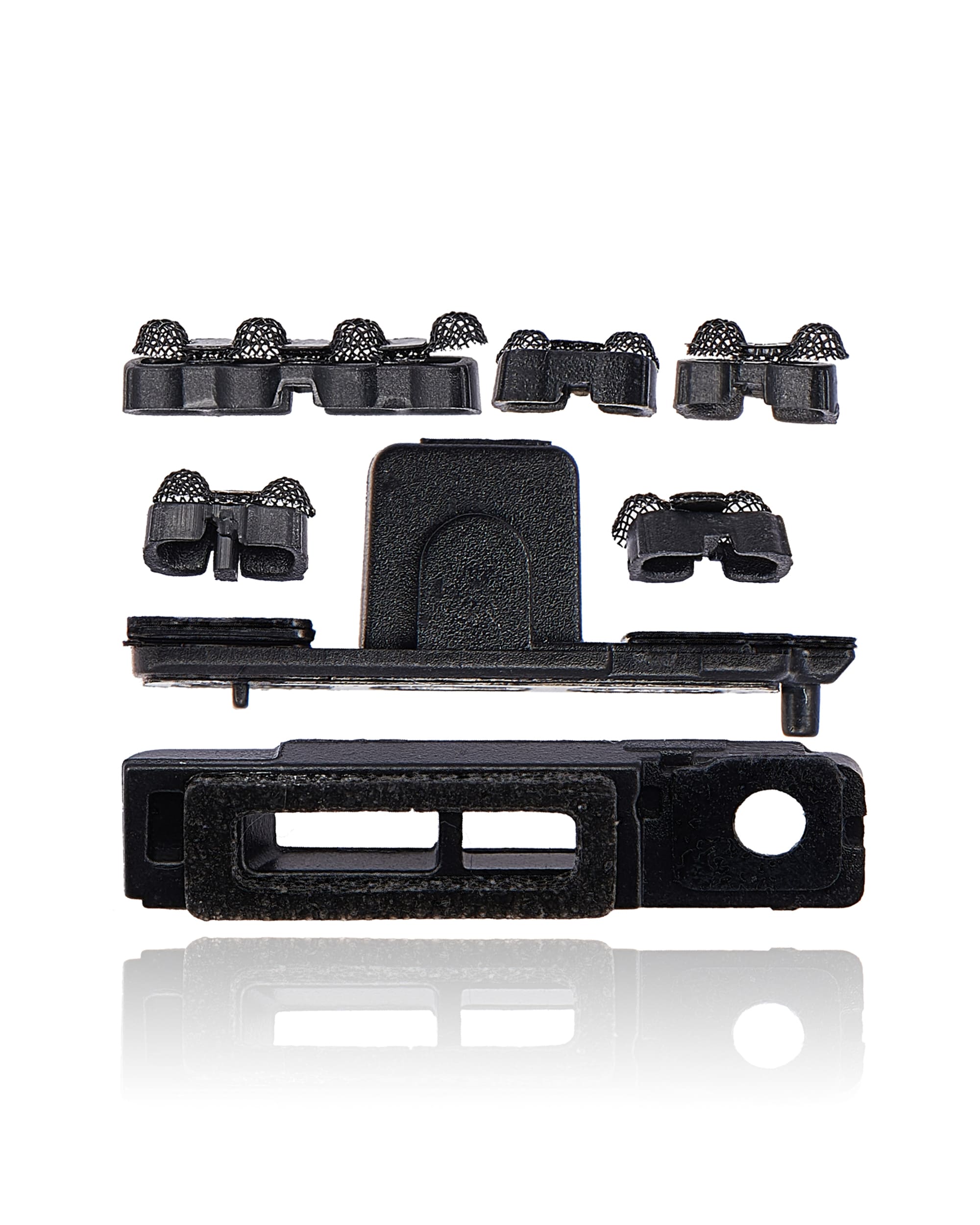 Loudspeaker / Mic Mesh Compatible For iPhone 11 (Black) (10 Pack)