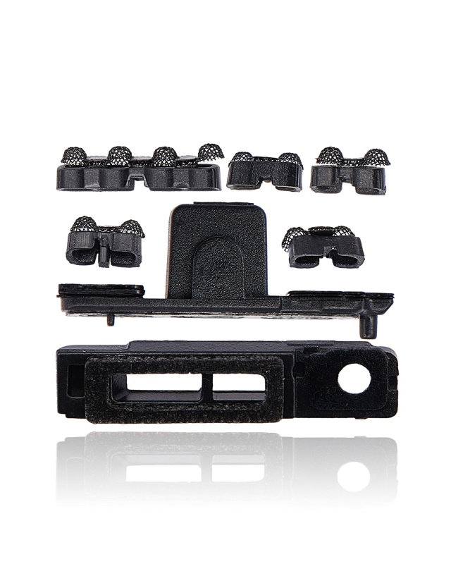 Loudspeaker / Mic Mesh Compatible For iPhone 11 (Black) (10 Pack)