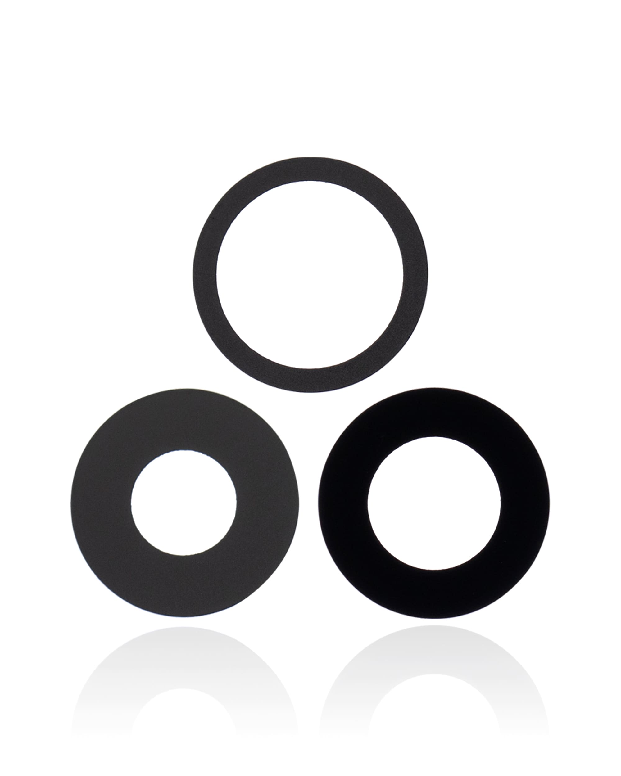 Back Camera Lens (Glass Only) With Adhesive Compatible For iPhone 13 Pro / 13 Pro Max (3 Piece Set) (Aftermarket Plus)