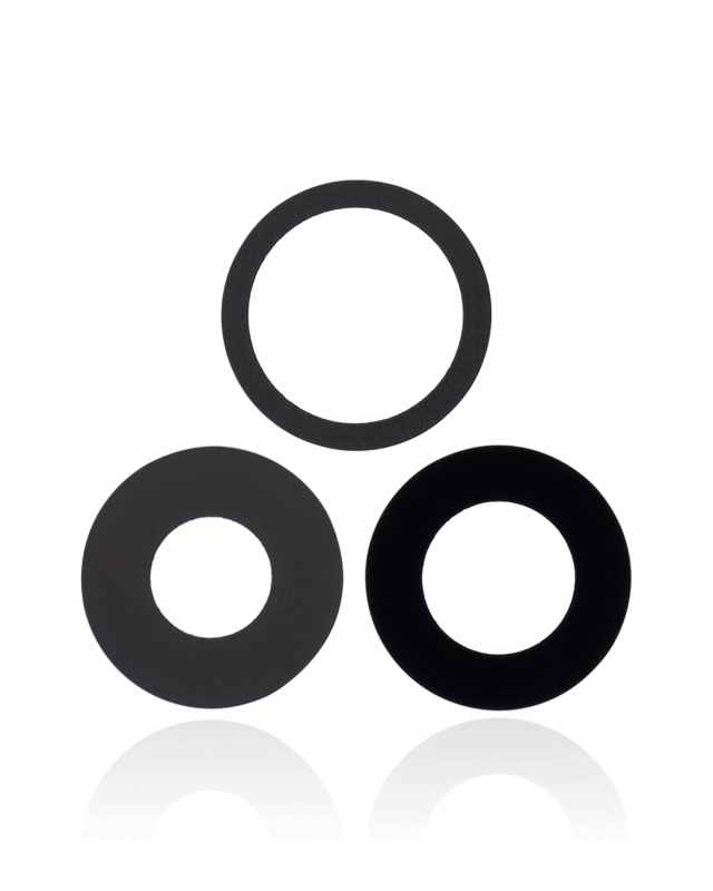Back Camera Lens (Glass Only) With Adhesive Compatible For iPhone 13 Pro / 13 Pro Max (3 Piece Set) (Aftermarket Plus)