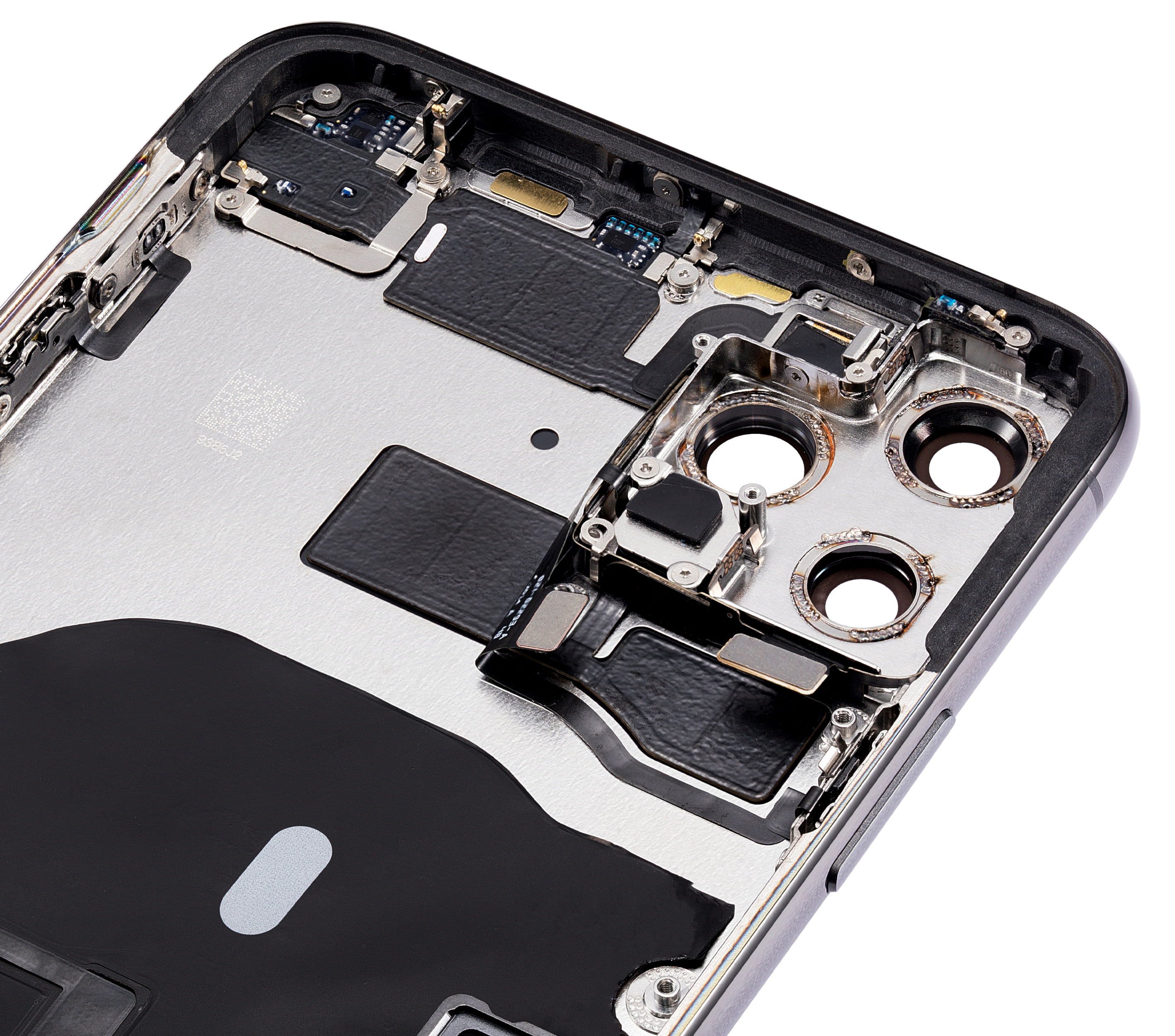 Back Housing W/ Small Components Pre-Installed Compatible For iPhone 11 Pro Max (No Logo) (Aftermarket Plus) (Space Gray)