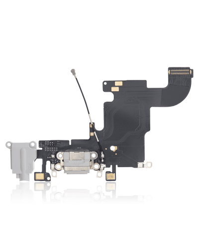 Charging Port Flex Cable Compatible For iPhone 6S (Aftermarket) (Silver)