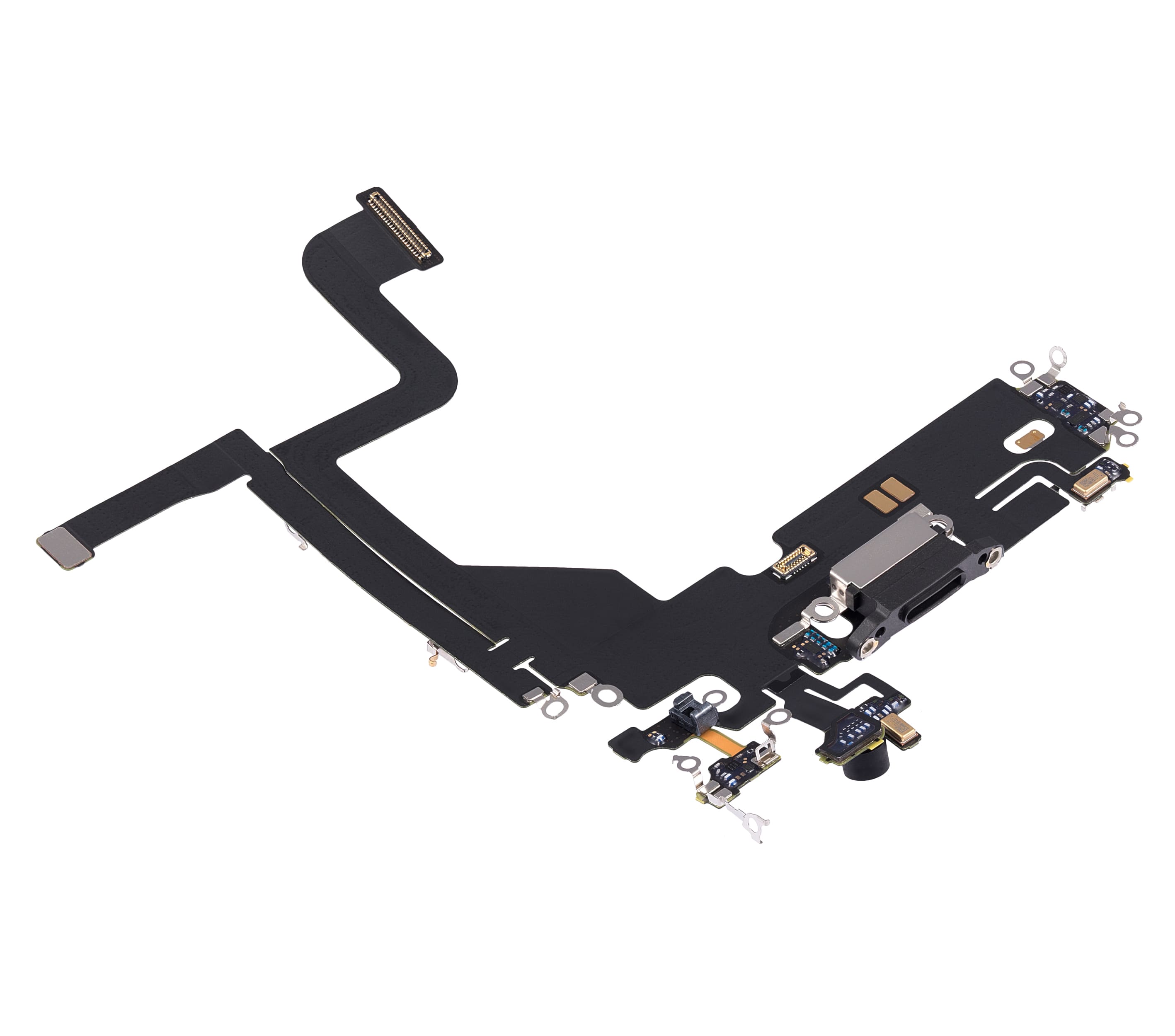 Charging Port Flex Cable Compatible For iPhone 13 Pro (Used OEM Pull) (Graphite)