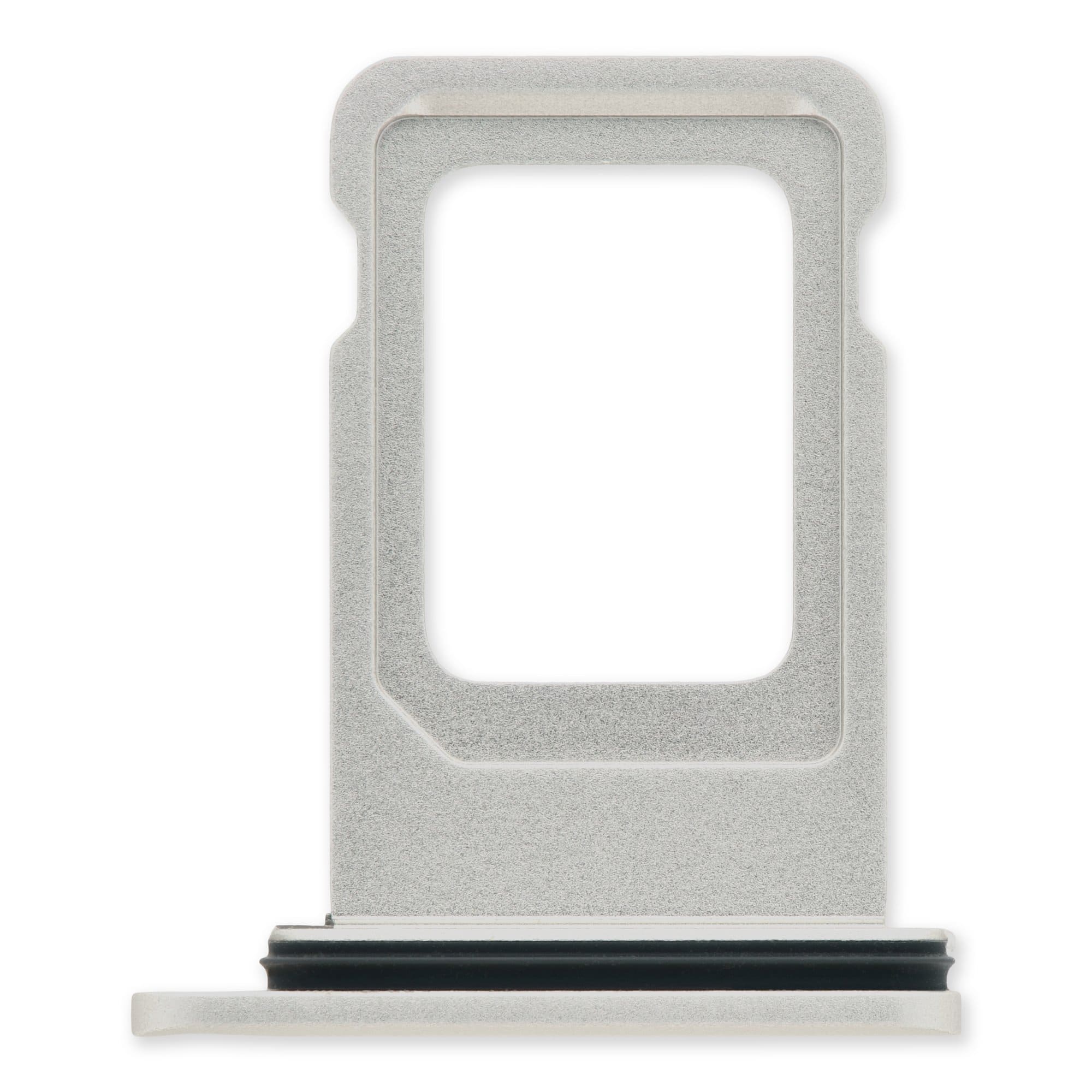 Dual Sim Card Tray Compatible For iPhone 11 (White)