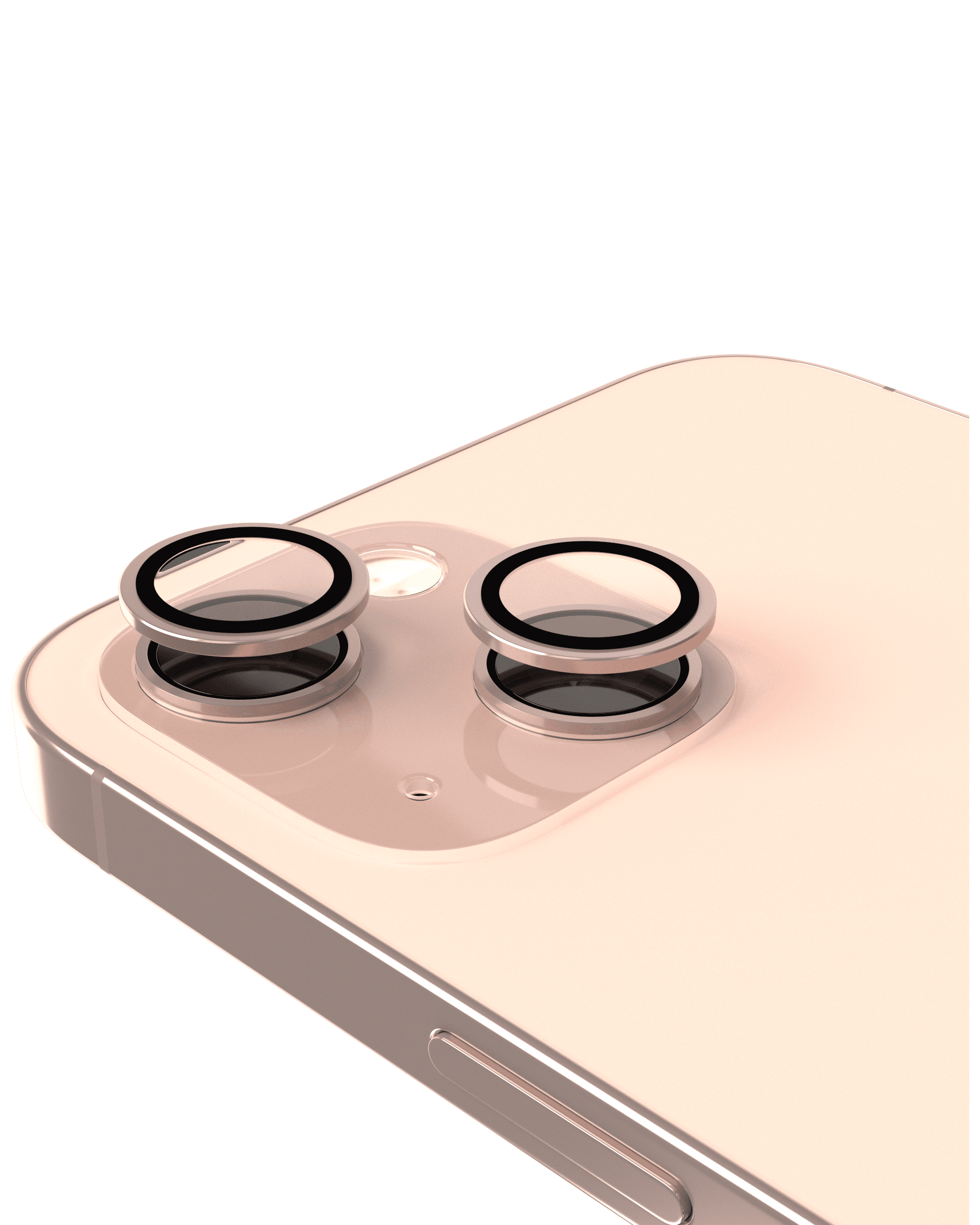 Casper Camera Lens Protector Compatible For iPhone 13 / 13 Mini (Pink) (Clear)