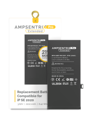 Extended Capacity Replacement Battery Compatible For iPhone SE (2020) (AmpSentrix Pro Extended)
