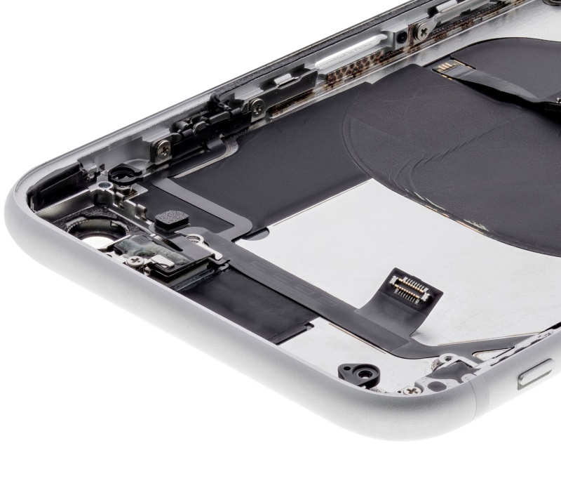 Back Housing W/ Small Components Pre-Installed Compatible For iPhone SE (2020) (Used OEM Pull: Grade A) (White)