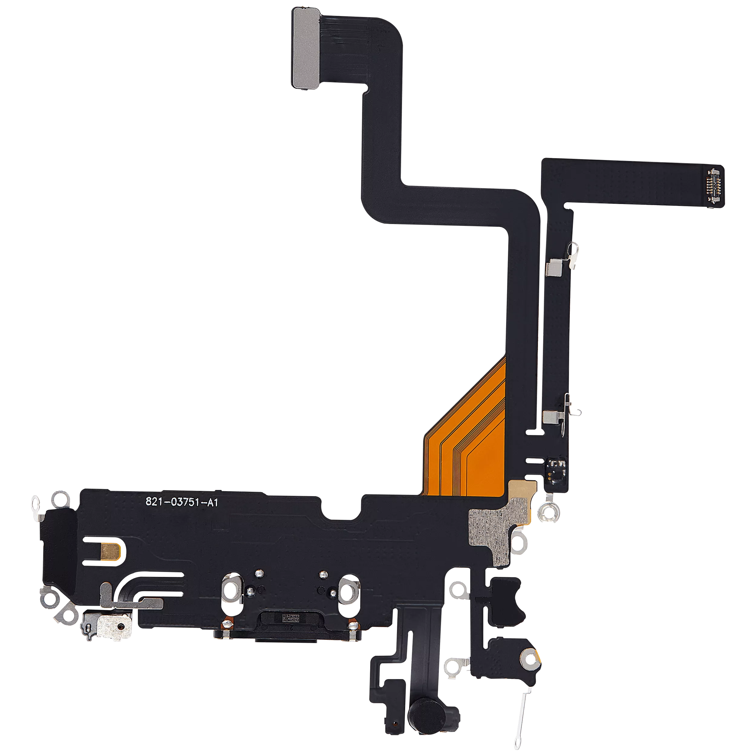 Charging Port Flex Cable Compatible For iPhone 14 Pro (Aftermarket Plus) (Space Black)