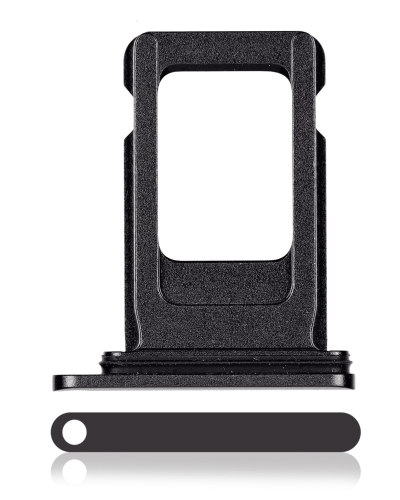 Single Sim Card Tray Compatible For iPhone 11 (Black)