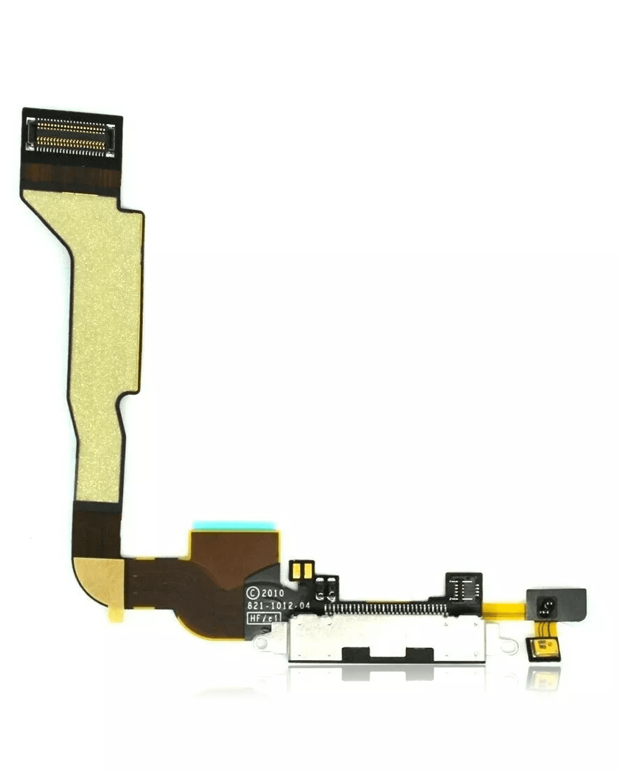 Charging Port Cable Compatible For iPhone 4 (CDMA) (White)