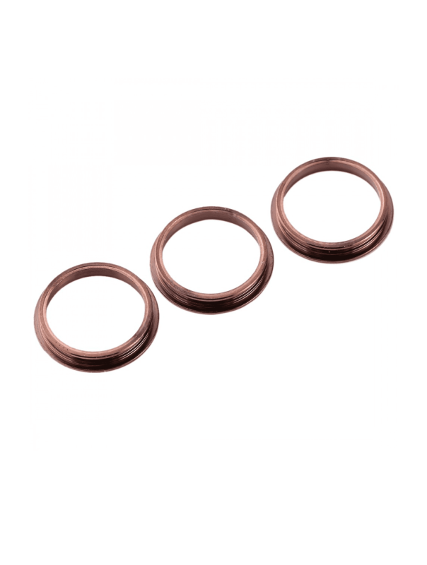 Back Camera Bezel Ring Only Compatible For iPhone 11 Pro / 11 Pro Max (Gold) (3 Piece Set) (10 Pack)