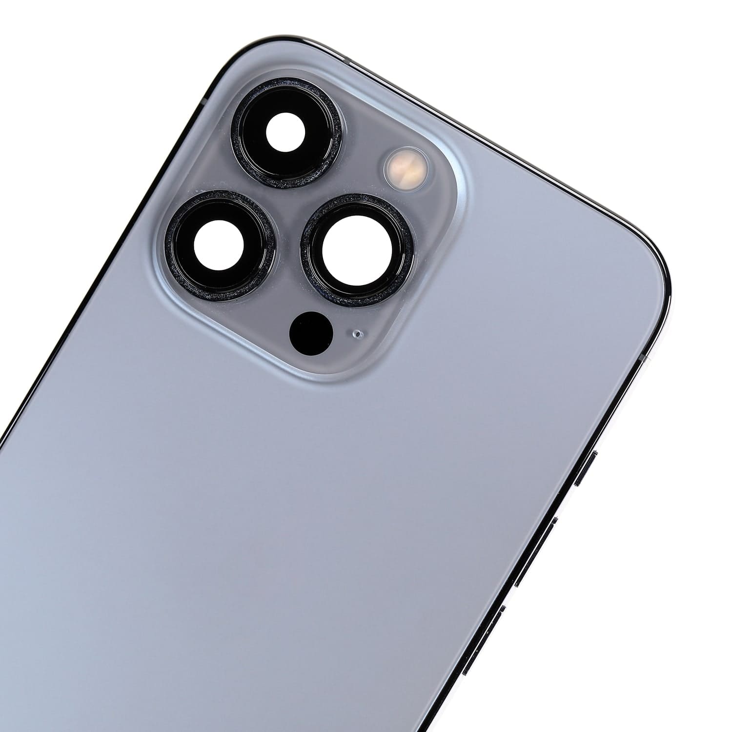 Back Housing W/ Small Components Pre-Installed Compatible For iPhone 13 Pro (US Version) (Used OEM Pull: Grade C) (Sierra Blue)