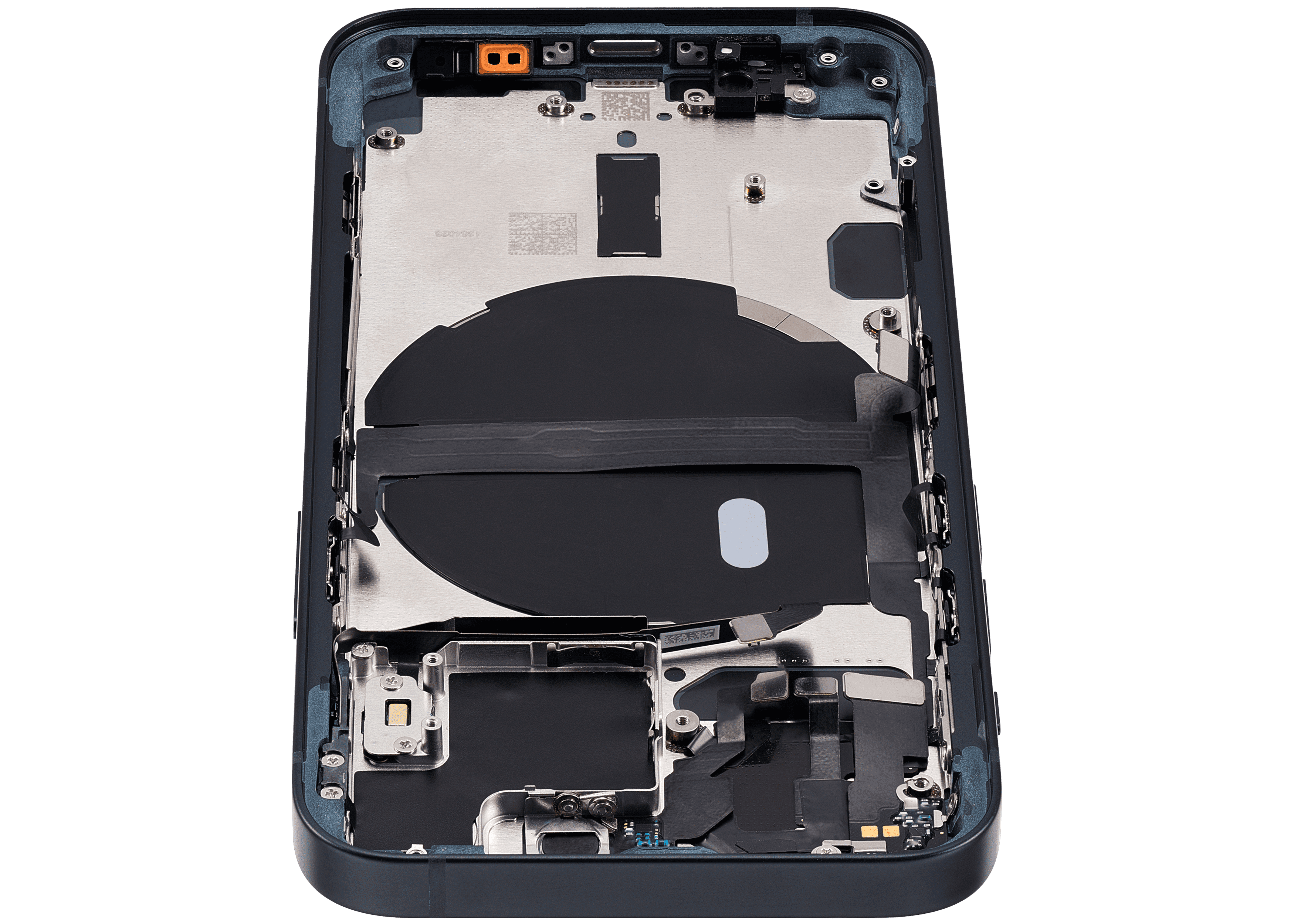 Back Housing W/ Small Components Pre-Installed Compatible For iPhone 13 Mini (International Version) (Used OEM Pull: Grade C) (Midnight)