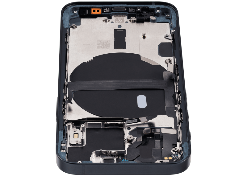 Back Housing W/ Small Components Pre-Installed Compatible For iPhone 13 Mini (International Version) (Used OEM Pull: Grade C) (Midnight)