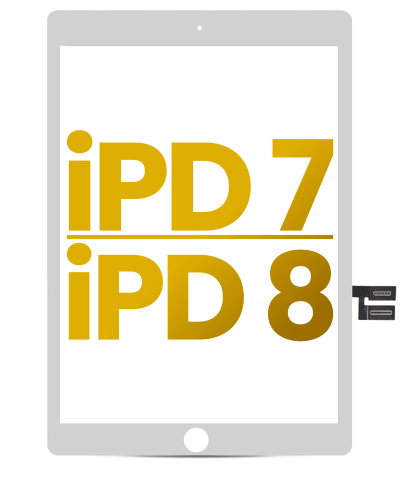 Digitizer Compatible For iPad 7 (2019) / iPad 8 (2020) (Premium) (White)