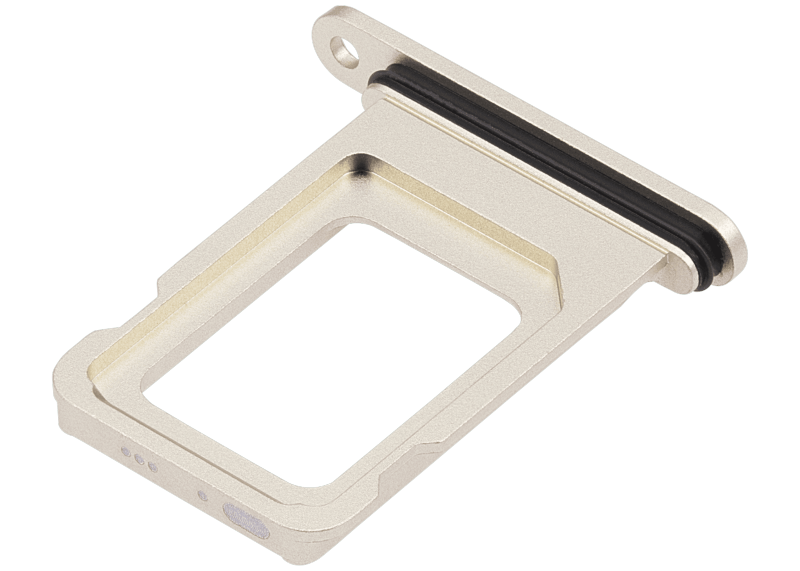 Single Sim Card Tray Compatible For iPhone 15 / 15 Plus (Yellow)