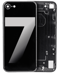 Back Housing Without Small Part for iPhone 7 (Jet Black)
