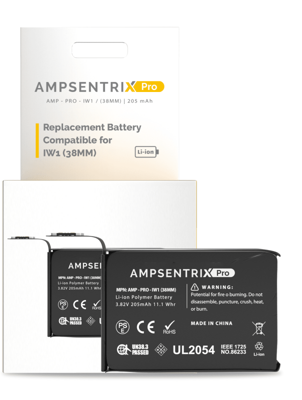 Replacement Battery Compatible For Watch Series 1 (38MM) (AmpSentrix Pro)