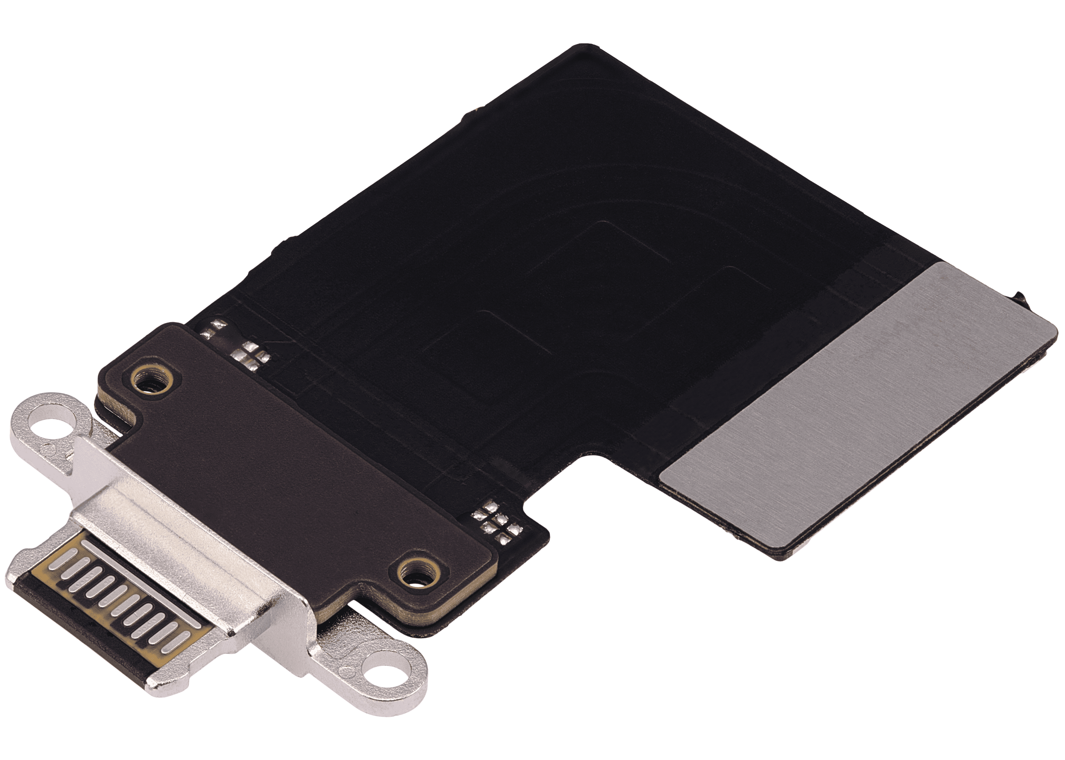 Charging Port Flex Cable Compatible For iPad Pro 12.9" 3rd Gen (2018) / 4th Gen (2020) / iPad Pro 11" 1st Gen (2018) / Pro 11" 2nd Gen (2020) (Aftermarket Plus) (Black)