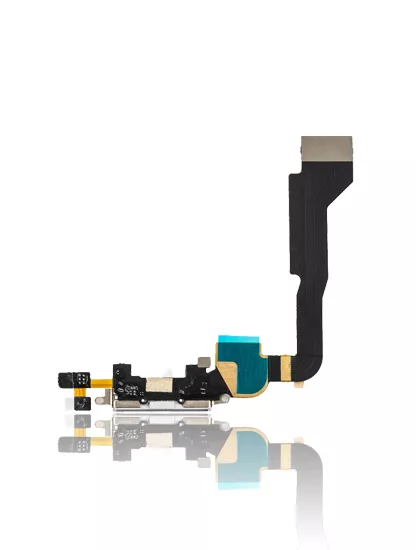 Charging Port Cable Compatible For iPhone 4 (CDMA) (White)