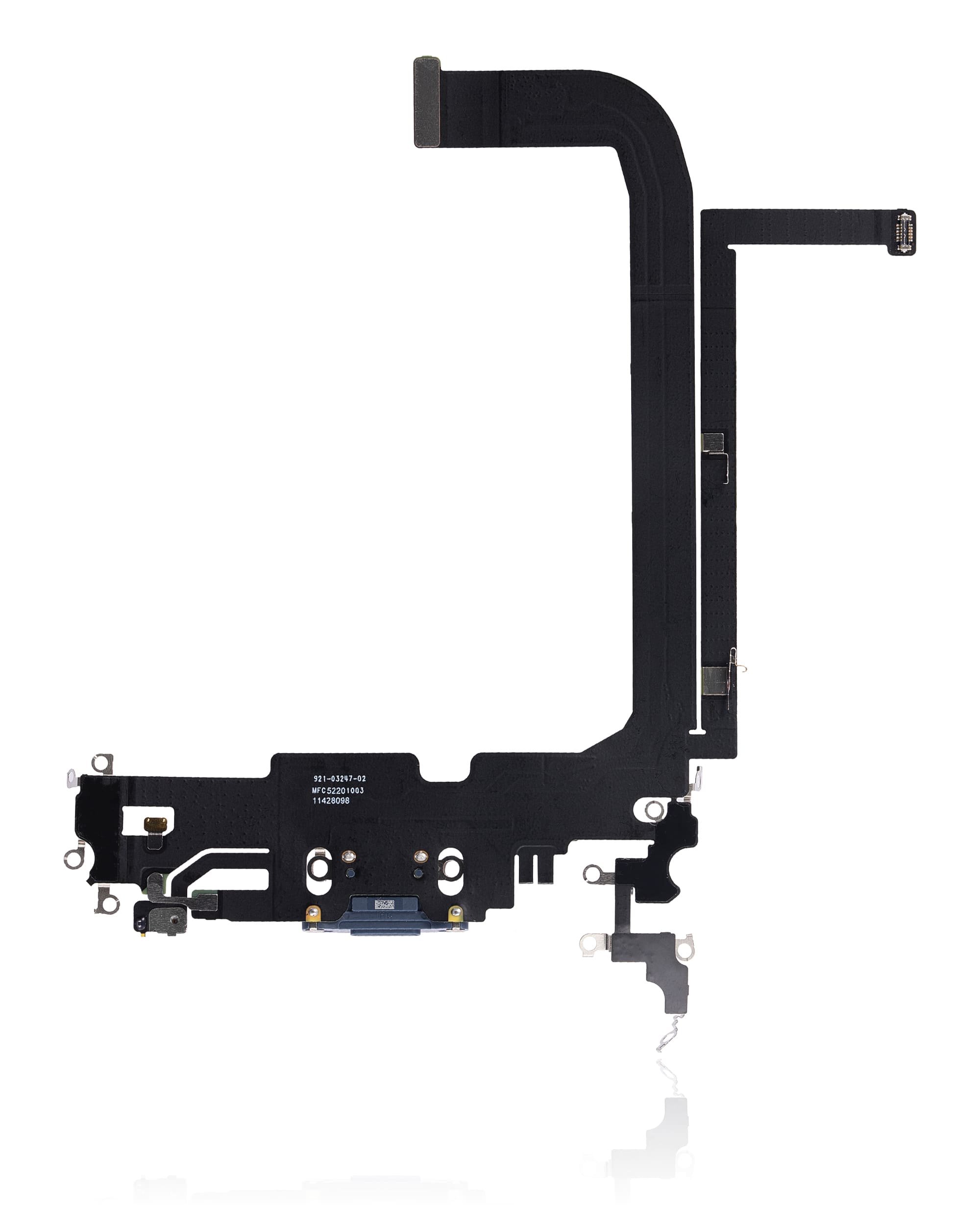 Charging Port Flex Cable Compatible For iPhone 13 Pro Max (Used OEM Pull) (Sierra Blue)