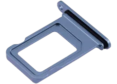 Dual Sim Card Tray Compatible For iPhone 14 / 14 Plus (Blue)