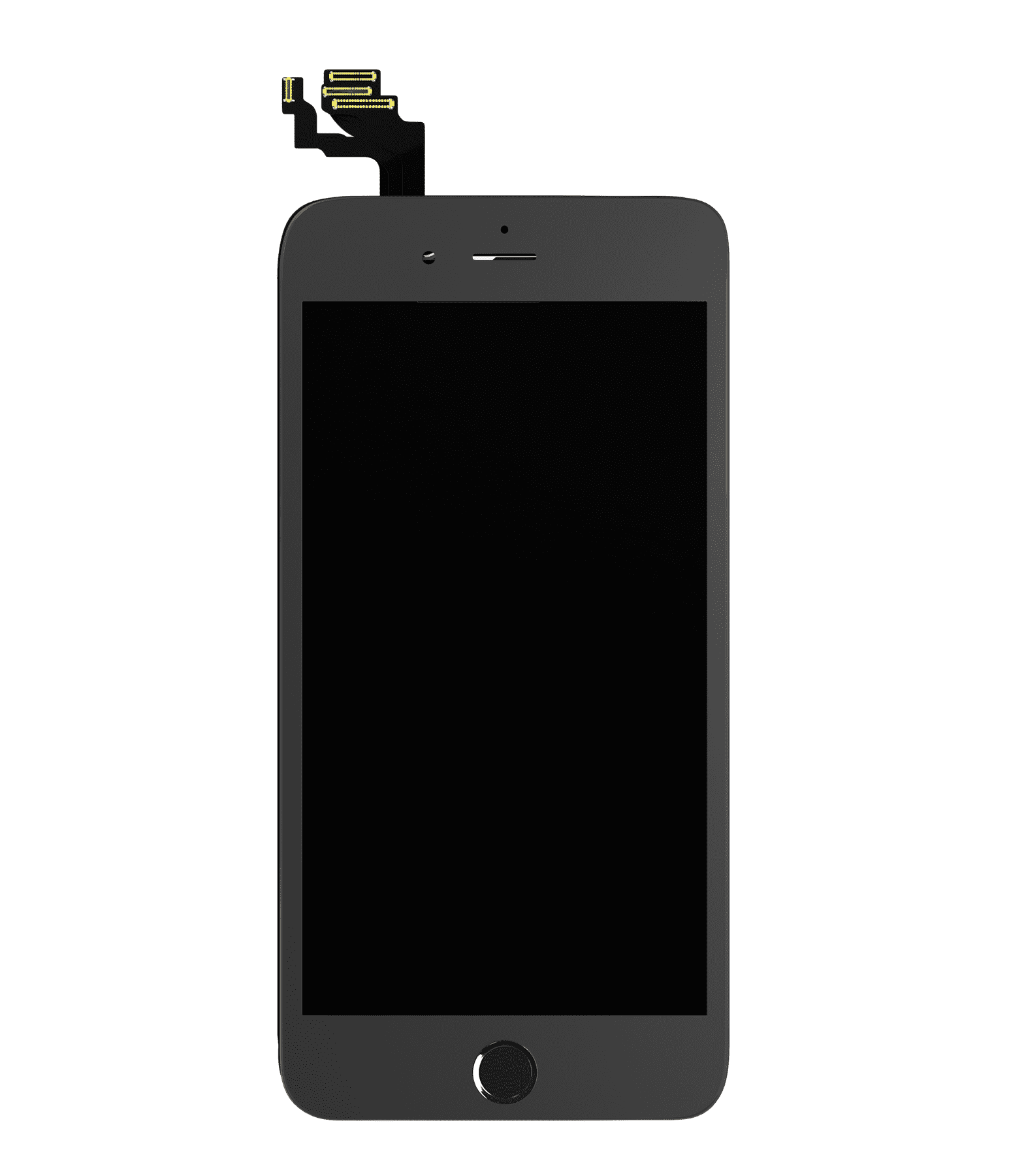 4 in 1 (Front Glass + Frame + Polarizer + OCA Pre-Installed) Compatible For iPhone 6 Plus (2 Pack) (Black)