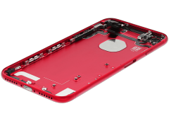 Back Housing W/ Small Components Pre-Installed Compatible For iPhone 7 (Used OEM Pull: Grade A) (Red)