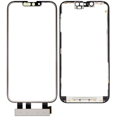 4 in 1 With Frame Included (Front Glass + OCA + Short Touch + OCA Pre-Installed) Compatible For iPhone 13 Pro (OCA Master)