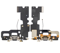 Charging Port Flex Cable Compatible For iPhone 7 (Premium) (Jet / Matte Black)