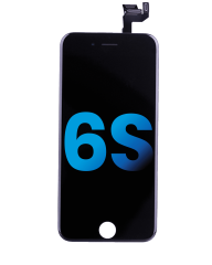 LCD Assembly With Steel Plate Compatible For iPhone 6S (Aftermarket) (Black)