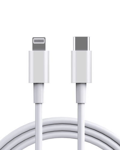 3 ft USB C-To-Lightning Cable MFI Certified Compatible For iPhone / iPad / iPod - (Bulk Packaging) (50 Pack)